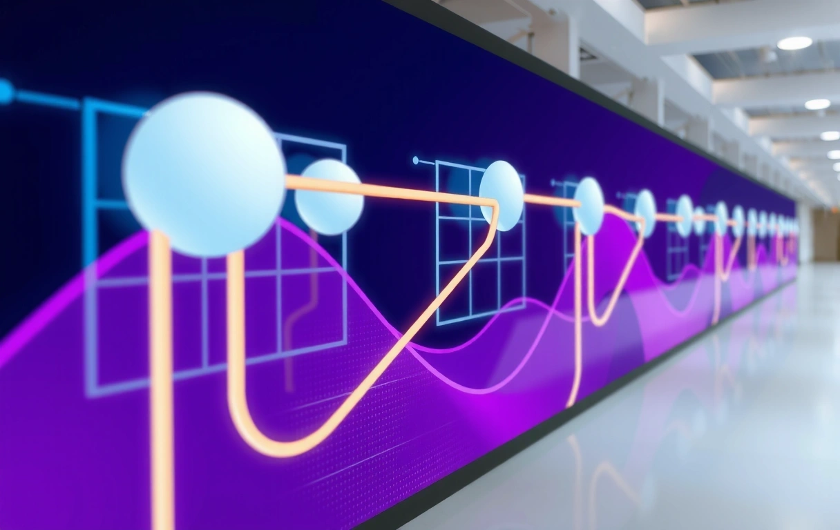 Abstract representation of data flow and connectivity